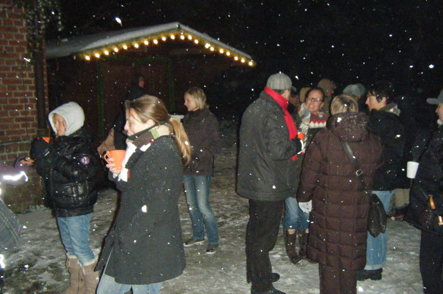 Begehbarer Adventskalender - Schnee