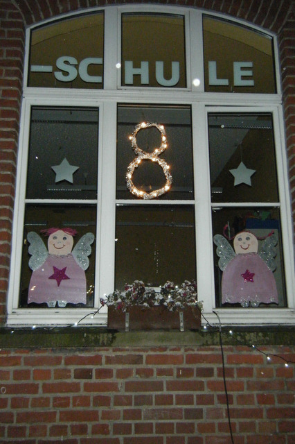 Begehbarer Adventskalender - Fenster