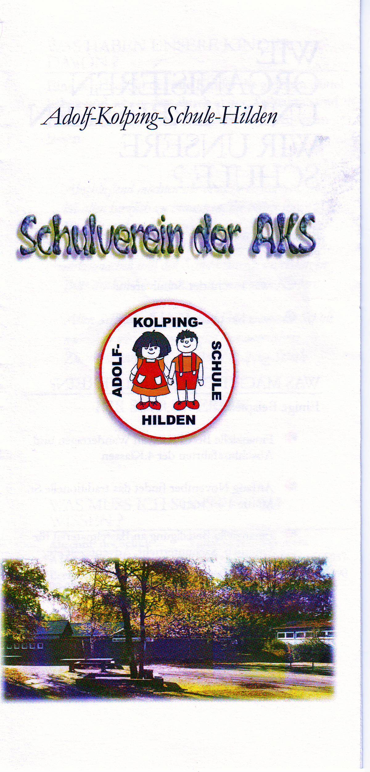 Titelblatt Schulverein Flyer