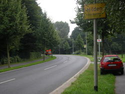 Ortsschild Hilden 