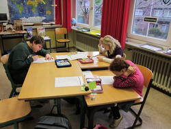 Unterricht Gruppentisch