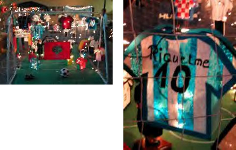 Laternenausstellung - 4c: Trikots der Lieblings-Fu&szlig;ballspieler