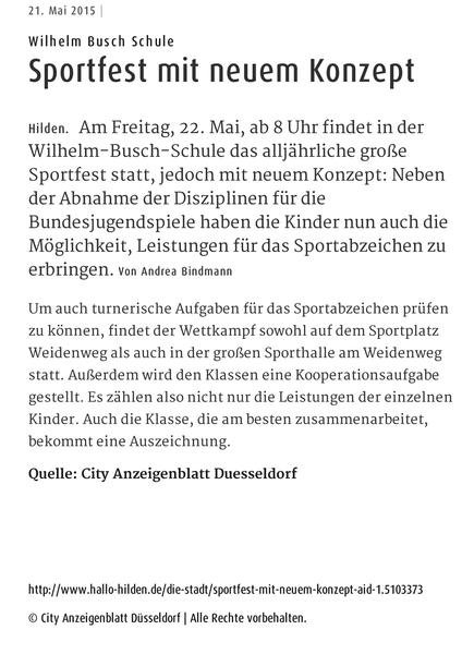 Wilhelm Busch Schule _ Sportfest mit neuem Konzept-1