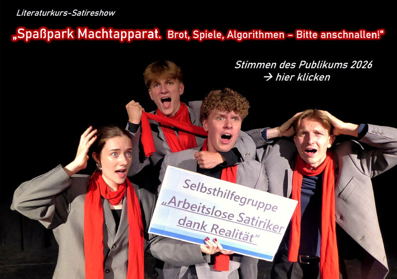 Satireshow Literaturkurs HGH - Showeindr&uuml;cke des Publikums 2026