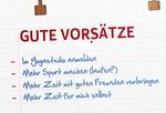 Gute Vors&auml;tze