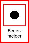 Schild Feuermelder