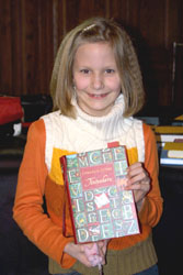 Vorlesewettbewerb 2005 - Stadtentscheidt - Gewinnerin Julia Heydkamp (Dietrich-Bonhoeffer-Gymnasium)