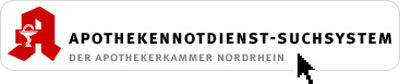 Externer Link: Logo - Apothekendienst-Suchsystem - Die Apothekerkammer Nordrhein