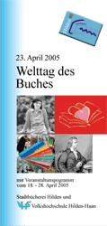 Folder Welttag des Buches