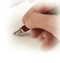 Schreibende Hand