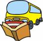 Bus mit Buch