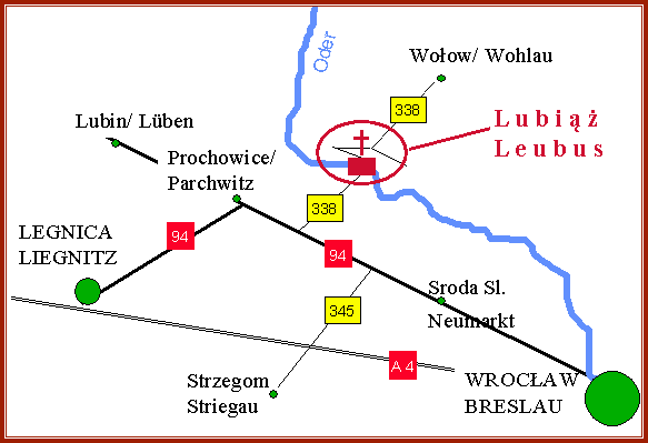 Anfahrt nach Leubus