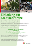 zum Plakat zur 1. Stadtkonferenz im Projekt IHK Innenstadt Hilden